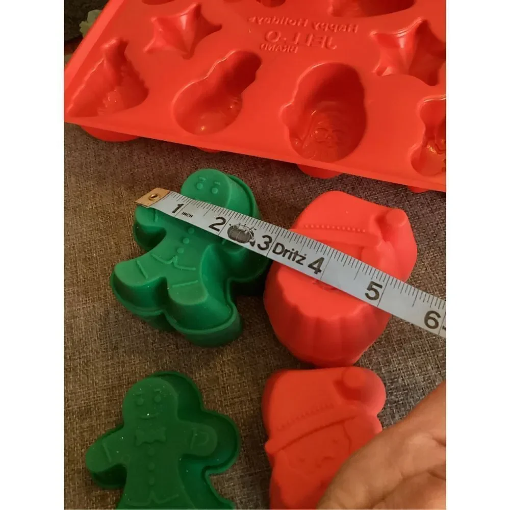 Silicone Santa And Gingerbread Men Molds